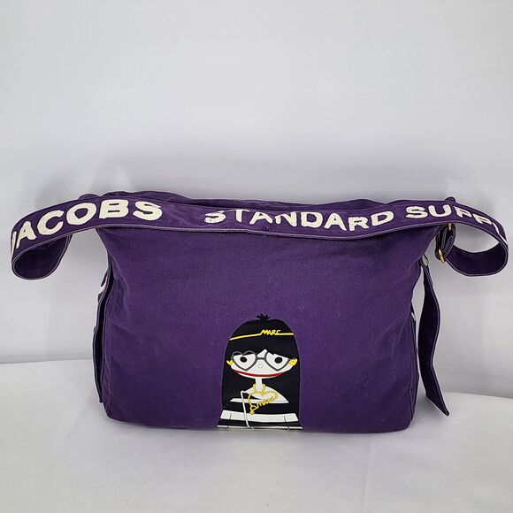 Marc by Marc Jacobs Y2K Miss Marc Girl Purple Messenger Shoulder Bag RARE - Picture 7 of 16